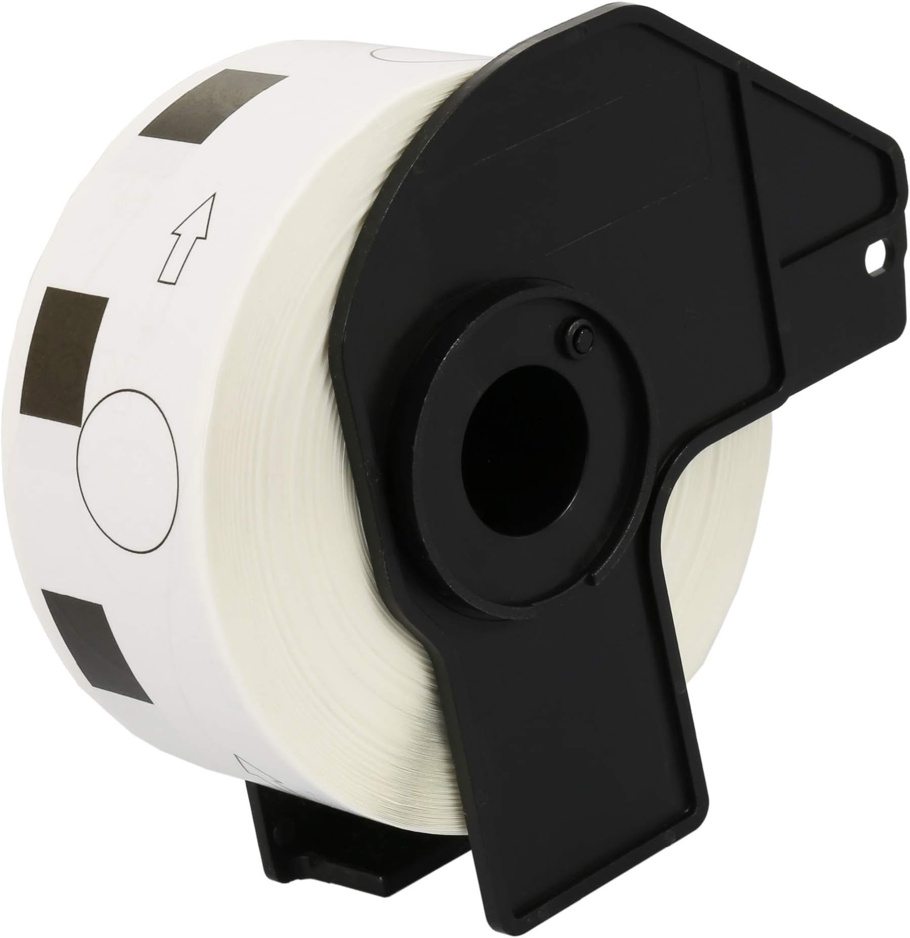 DK11218 24mm x 24mm Round Labels (1000 Labels per Roll) compatible with Brother QL-500 QL-500A QL-550 QL-560 QL-570 QL-700 QL-710W QL-720NW QL-800 QL-810W QL-820NWB QL-1050 QL-1060N QL-1100 QL-1110NWB