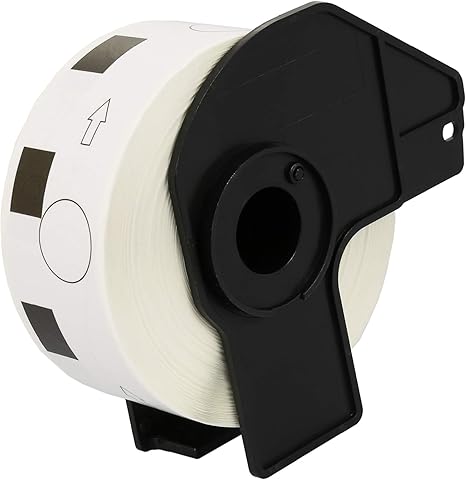 Dk11218 24mm X 24mm Round Labels 1000 Labels Per Roll Compatible
