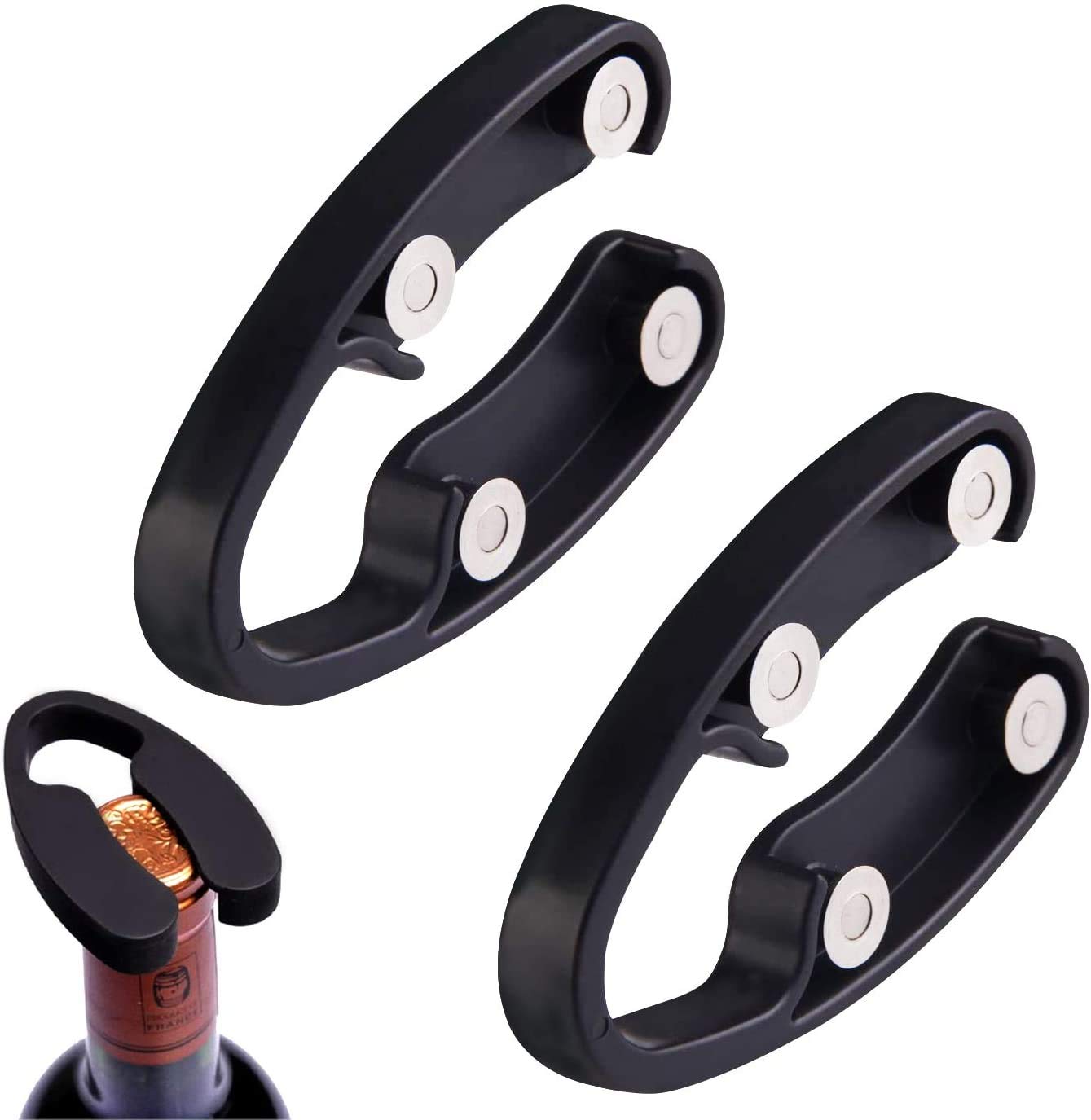 ProLeo Black Wine Bottle Bottle Cutter Wine Fake Foil Capsule Cutter for Clean & Injury- Opening of Wine, Foil Capsule Cutter (Black)