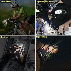LOUISWARE LED Flashlight Gloves, Unique Gift for