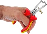 S&R 160mm VDE Stripping Pliers 1000V Insulated Wire Stripper Chrome Vanadium view 3