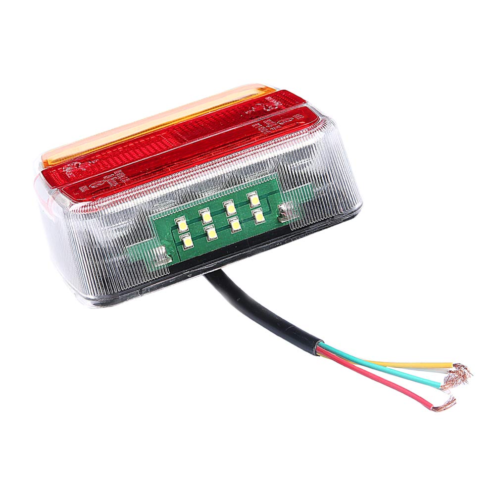 2 pezzi luci targa a LED impermeabili 6 luci posteriori a LED SMD per camion, furgoni, rimorchi