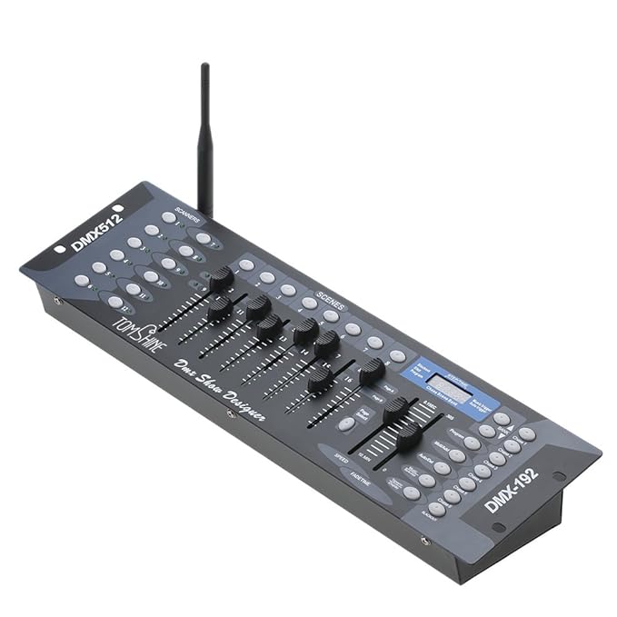 Tomshine DMX 512 Wireless Stage Light Controller, 192 Channels DJ Light