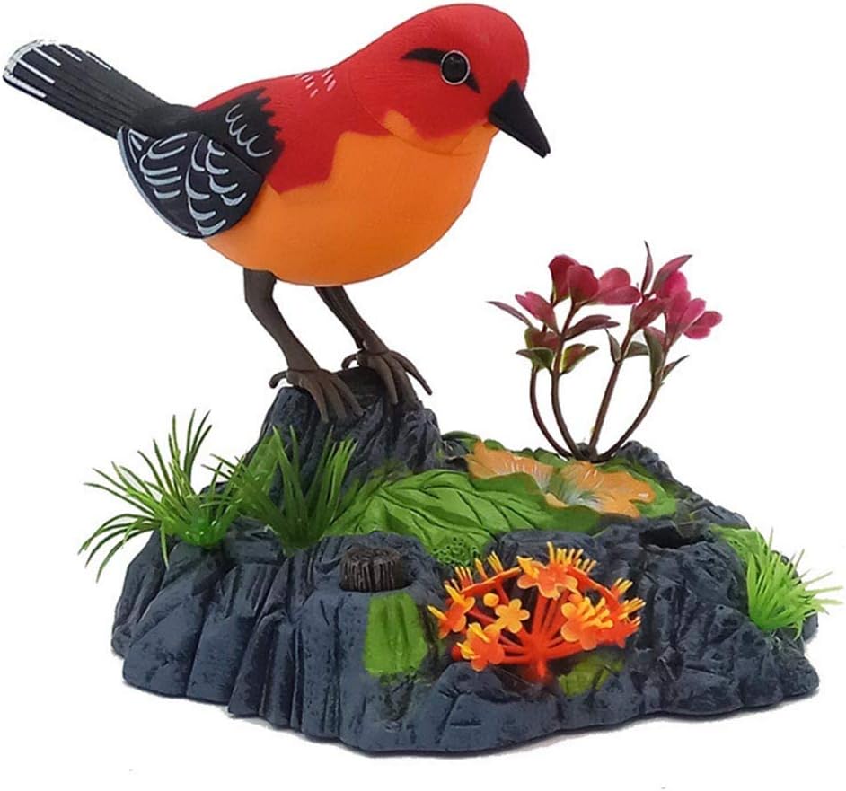 ZAILHWK Chirping Bird,Chirping Dancing Bird with Sound Sensor Activation Birds Toy Realistic Sounds Movements Kids Electronic Pet,A3