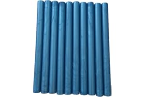 XICHEN®10PCS Vintage Sealing Glue Gun Sealing Wax Wax Sticks Wax Seal Supplies a Variety of Colors (Azure)