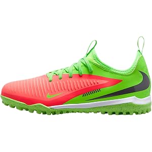 Nike Phantom 6 Low Academy 'Ellingholand' Junior Synthetic Turf Football Boots (Hot Punch/Green Strike/Black)