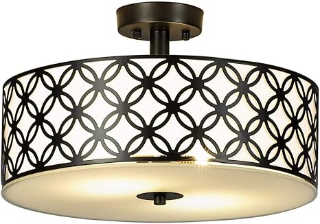 lujosa lampara de techo para sala de estar o dormitorio con difusor de cristal de bronce negro acabado cromado lampara de techo moderna 12