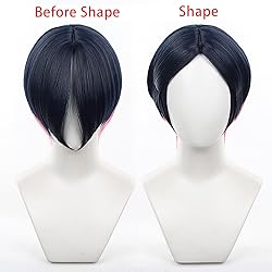 XiongXiongLe Valorant Clove Cosplay Wig Dark Blue
