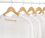 REQUISITE NEEDS Wooden Coat Hangers 20 Pack 360° Rotating Hook Non Slip Notches view 5