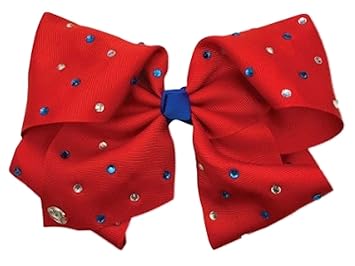 Amazon Com Jojo Siwa Large Cheer Hair Bow Red White Blue