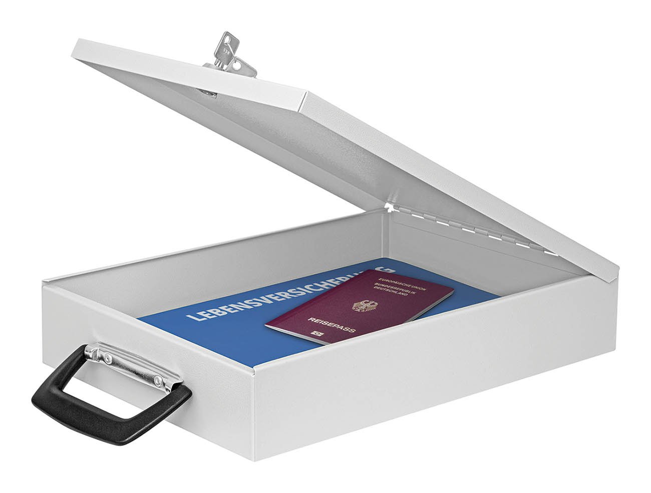 Wedo A4 Document Box with Handle - Light Grey