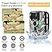 AUCEE Tracker Trail Camera, 16MP 1080P 120° PIR Sensor Wildlife Hunting Camera 65ft Infrared Scouting Camera with Night Vision 46pcs IR LEDs, IP56 Waterproof 0.2s Trigger Time Game Camera