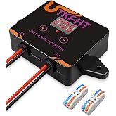 DC 12-36V Low Voltage Protector, Waterproof Battery Disconnect Switch | Adjustable Voltage Cutoff, Waterproof Housing And LED Monitoring For Solar, RV And Battery Protection