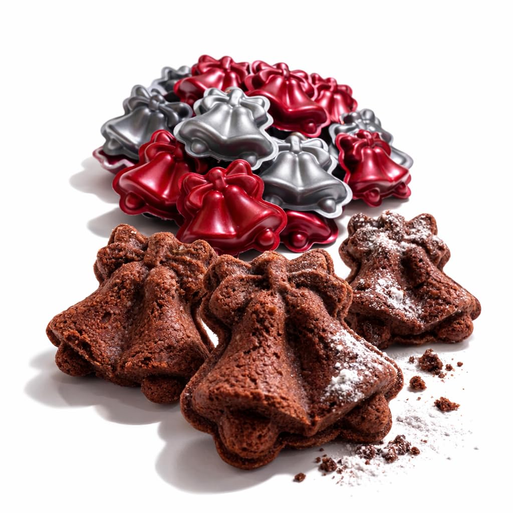 CULIMI Tart Pan Mold - Tartelette Christmas Tartelette Non-Stick Coating Bakeware Set - Bakeware 20 pcs Set