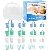 MQXUNMI Anti Snoring Devices 16 Pcs, Reusable Snoring Nose Vents for Breathing, Nostril Opener for Comfortable Sleeping, Stop Snoring Effective Easy to Use Snoring Solution for Men and Women