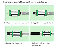Mssoomm Miniature Linear Sliding Guideway Rail 4Pcs