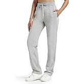 Zylioo Tall Women's Straight Leg Sweatpants 32"/34" Inseam Elastic Waist Casual Pants for Tall with Pockets Open Bottom