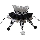 CAMDOM Adult Christmas Clown Collar Jester Costume Accessories