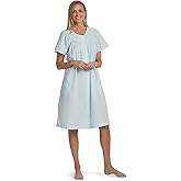Miss Elaine Women's Short Seersucker Robe, Snap Front and Short Sleeves, Two Front Pockets, Sleepwear and Loungewear