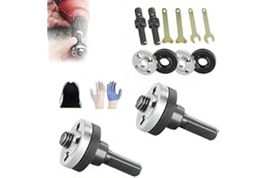 BIQOZI Conversion Angle Grinding Adapter Connecting Rod Kit for Electric Drill, 2026 New Angle Drill Adapter Accessories with Replacement Grinder, Wrench Power Tools for Metal Deburring(2pcs)