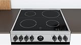 Indesit 60cm Double Oven Electric Cooker Stainless Steel D67V9HCX view 6
