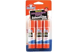 Elmer's Disappearing Purple School Glue Sticks, 0.21 oz Each, 2-3 Packs (E520)