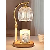 Candle Warmer Lamp with Timer & Dimmer, Adjustable Height Flower Wax Melt Warmer, Cozy Home Decor, House Warming Gifts,Vintage Birthday Gift for Women Mom Her