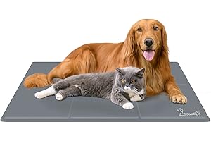 Pecute Dog Cooling Mat XL 120 * 75cm, Durable Pet Cool Mat Non-Toxic Gel Self Cooling Pad, for Dogs and Cats in Hot Summer Gr