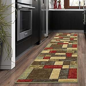Amazon.com: Ottohome Collection Multi Color Contemporary ...