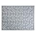 FASÄDE Traditional Style/Pattern 1 Decorative Vinyl Backsplash Panel in Argent Silver (One 18