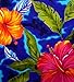 V.H.O Funky Hawaiian Shirt, BigFlower, Blue, XXL