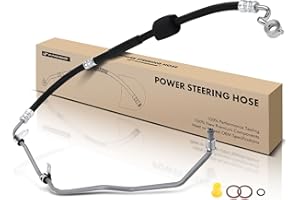 A-Premium Power Steering Pressure Hose Line Assembly Compatible with Kia Sorento 2011-2013 & Hyundai Santa Fe 2010-2012, 2.4L, with O-ring & Washer, To Gear