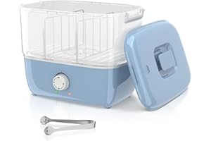 RyJaune Blue Towel Warmer,Time Setting Hot Towel Warmer with Towel Clamp, Portable Towel Steamer with Capacity & Fast Heating & High Temperature.