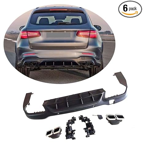 Amazoncom Mcarcar Kit Rear Diffuser Fits Mercedes Benz Glc