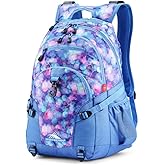 High Sierra Loop Backpack, Travel, or Work Bookbag with tablet sleeve, One Size, Shine Blue/Lapis