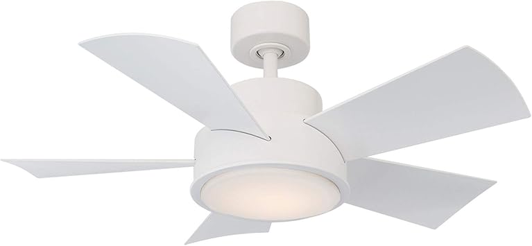 Amazon Com Modern Forms Fr W1802 38l Mw Contemporary Modern 38 Ceiling Fan From Elf Collection Finish 38in Blade Span Matte White Home Improvement