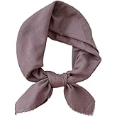 Pemilosci Premium Double Layer Cotton Bandana Head Hair Neck Scarf Scarves, Headband, Head Wrap for Women 28 x 28 inch