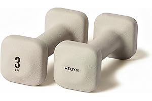 WeGym SafeGrip Square Dumbbells with Anti Slip Handles, Aesthetic Free Weights for Home Workouts, Stable Design Prevents Rolling during Floor Exercises