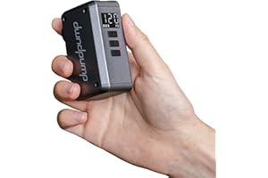 dwndpump Bike Pump Electric DP5 PRO, 120 PSI Portable Bike Tire Pump with Gauge, Mini Bicycle Air Pump, Auto Shut Off, with Presta and Schrader Valves, for Road Bike, Mountain Bike, Sports Balls