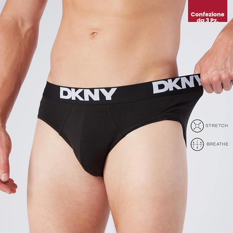 Uomo, Slip, Nero, Confezione da 3, Piccolo