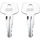 8046 Toolbox keys for Sears, Kobalt, Husky, Precision Cut Tool Box keys Replacement - 2 Pcs