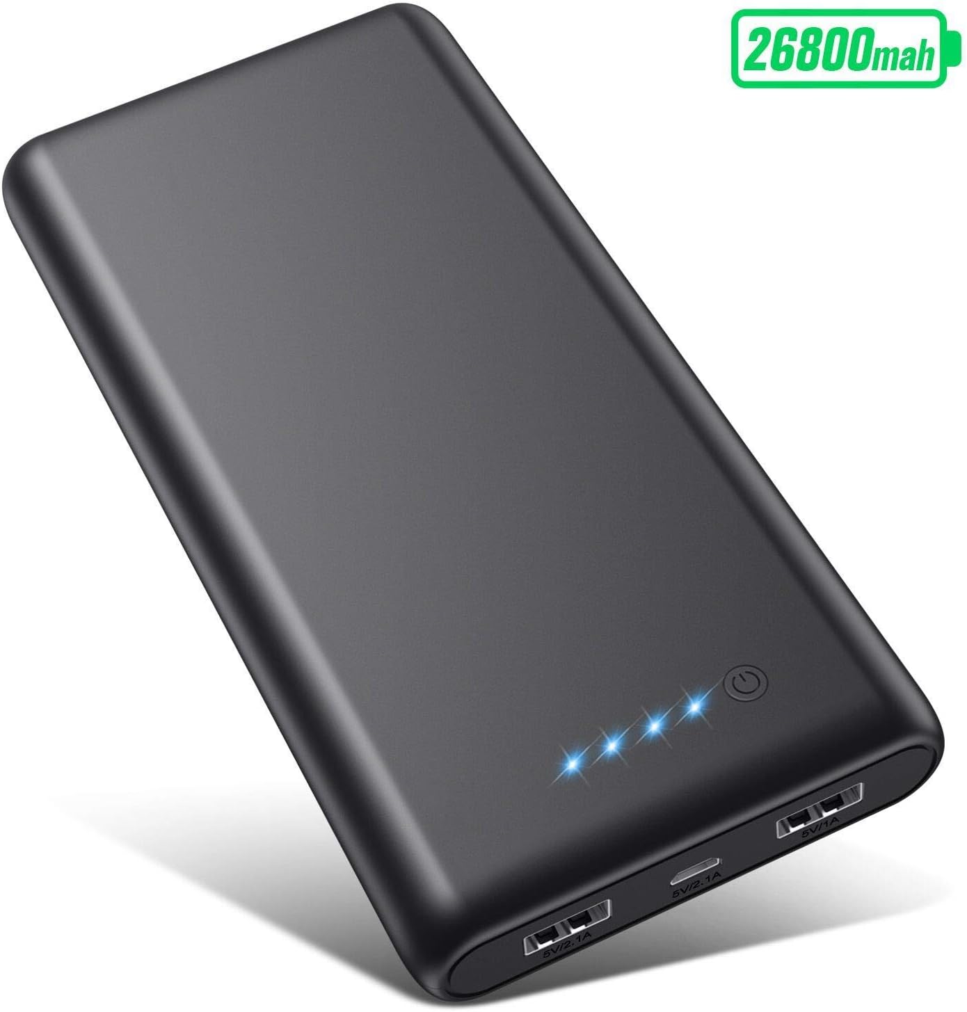 Portable Charger Power Bank 26800mah,Ultra-High Capacity Safer External Cell Phone Battery Pack,2 USB Output High Speed Charging Power bank Compatible with iPhone 17/16/15/14/13 Galaxy Android LG etc