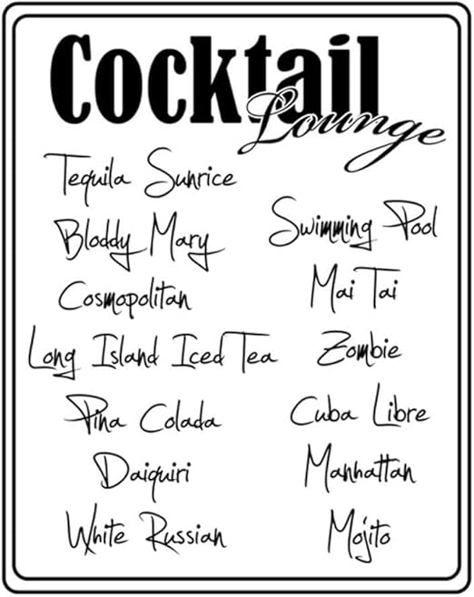 Wandtattoo Bilder Wandtattoo Cocktail Lounge 2 Kuche Esszimmer Partyraum Dekoideen Wanddeko Farbe Schwarz Grosse 50x63 Amazon De Baumarkt