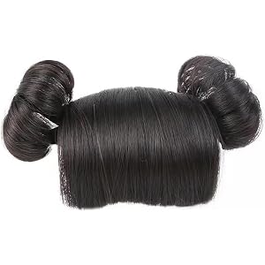 KRYTJACZ Bun Headbands Infants Wig Bangs Chignons Hairpiece 1-4T Girls Boy Headwear Lovely Buns Hairband Decors Hairpiece for