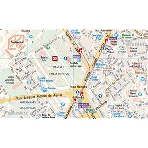 Laminated Lisbon Map by Borch (English, Spanish, French, Italian, German and Japanese Edition)