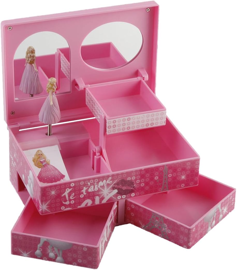 Barbie Fashion Fairytale Jewellery Box Rectangle Shape/Musical Amazon