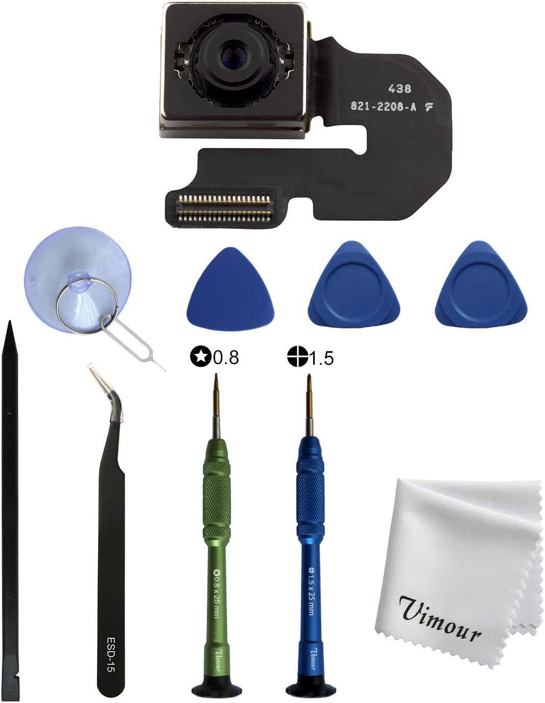 Vimour Rear Camera Replacement with Professional Repair Took Kits Compatible with iPhone 6 Plus 5.5 Inches