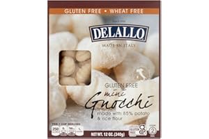 DeLallo Gluten Free Potato & Rice Mini Gnocchi, 12oz Box, 6-Pack