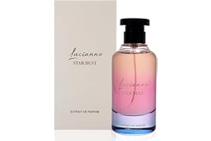 Lucianno Star Dust 100mL Extrait De Parfum for Men and Women, Aromatic Fougere Opens with Spicy Mandarin, Softens with Tiare Flower, Ends in Musk & Sandalwood, Perfect Fragrance for All Occasions