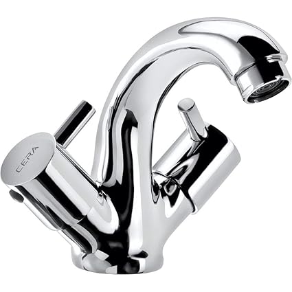 Cera Garnet Quarter Turn Fittings Central Hose Basin Mixer (Chrome Finish)